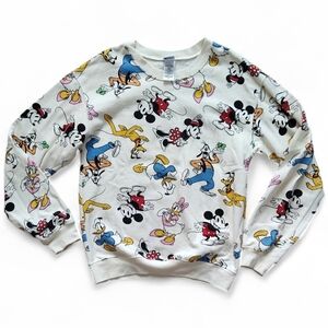 Disney Character Print Sweatshirt XS